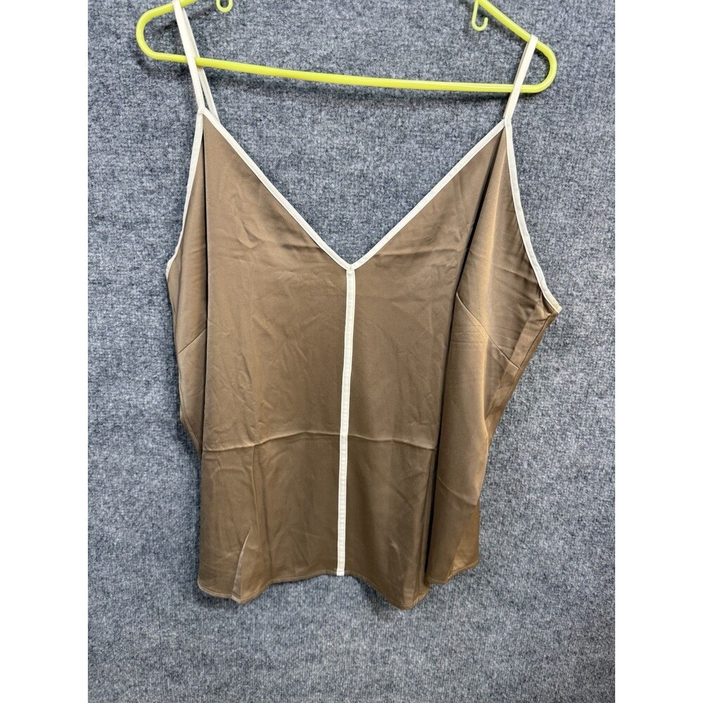 Express Camisole Tank Top Women’s XL Brown Spaghetti Strap V‑Neck Sleeveless